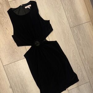 Zara Black Sleeveless Cutout Dress